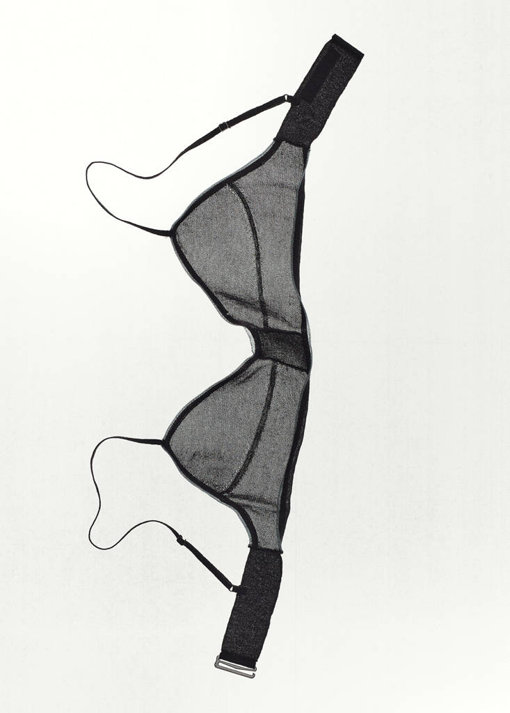 Semi-transparent knitted crop top — Dark Blue