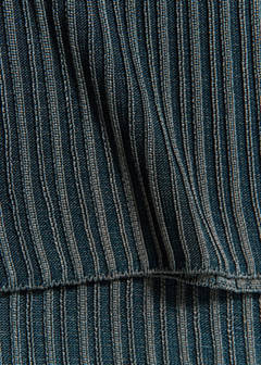 Ribbed flared trousers with bow detail — Dark Blue 7