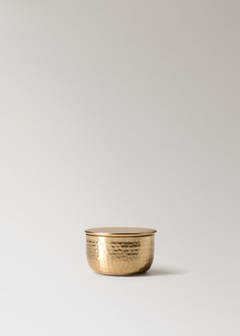 Wooden box with hammered metal effect — Gold 4