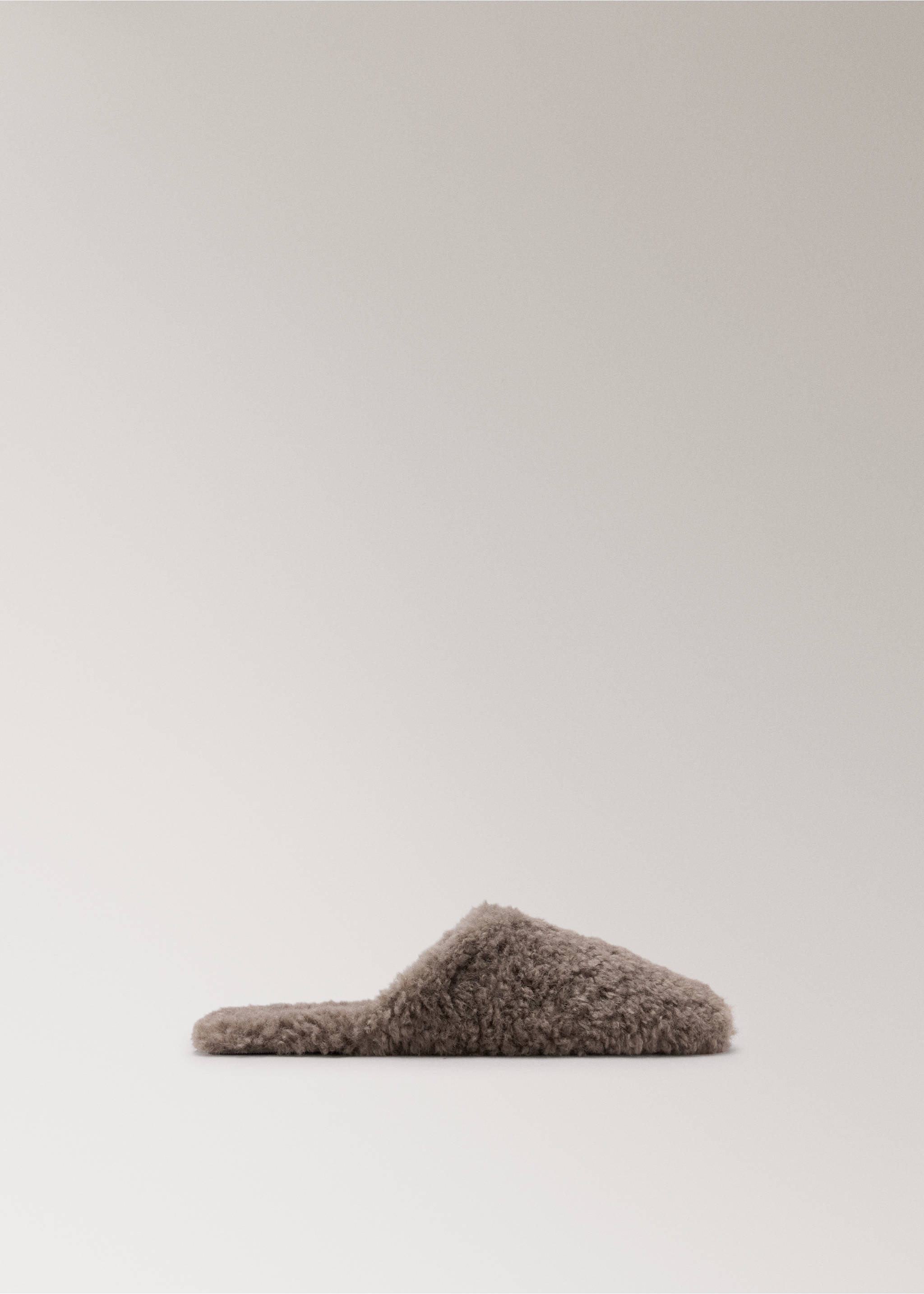 Shearling sneakers with a rounded toe - Article without model, Medium Brown. Ref: 37041451-00.