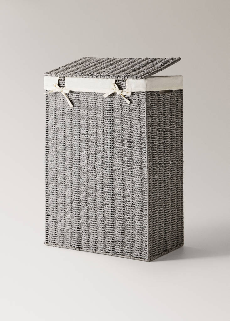 Large paper laundry basket — Grey