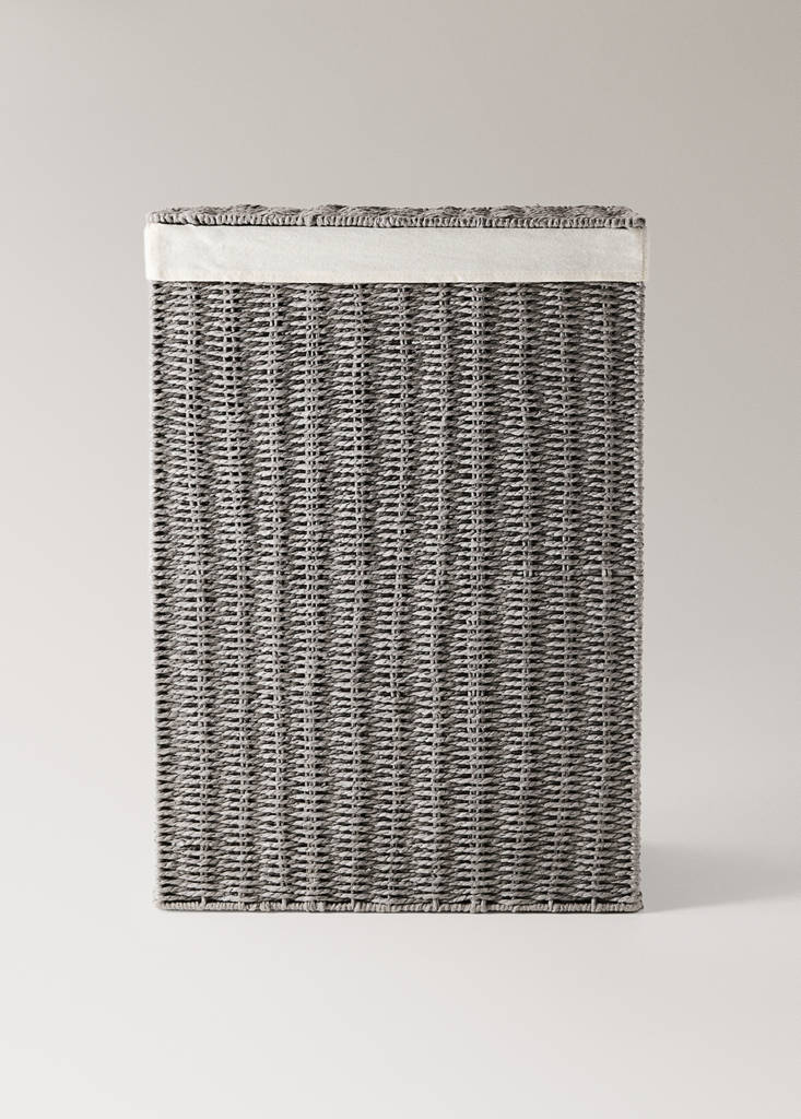 Large paper laundry basket — Grey