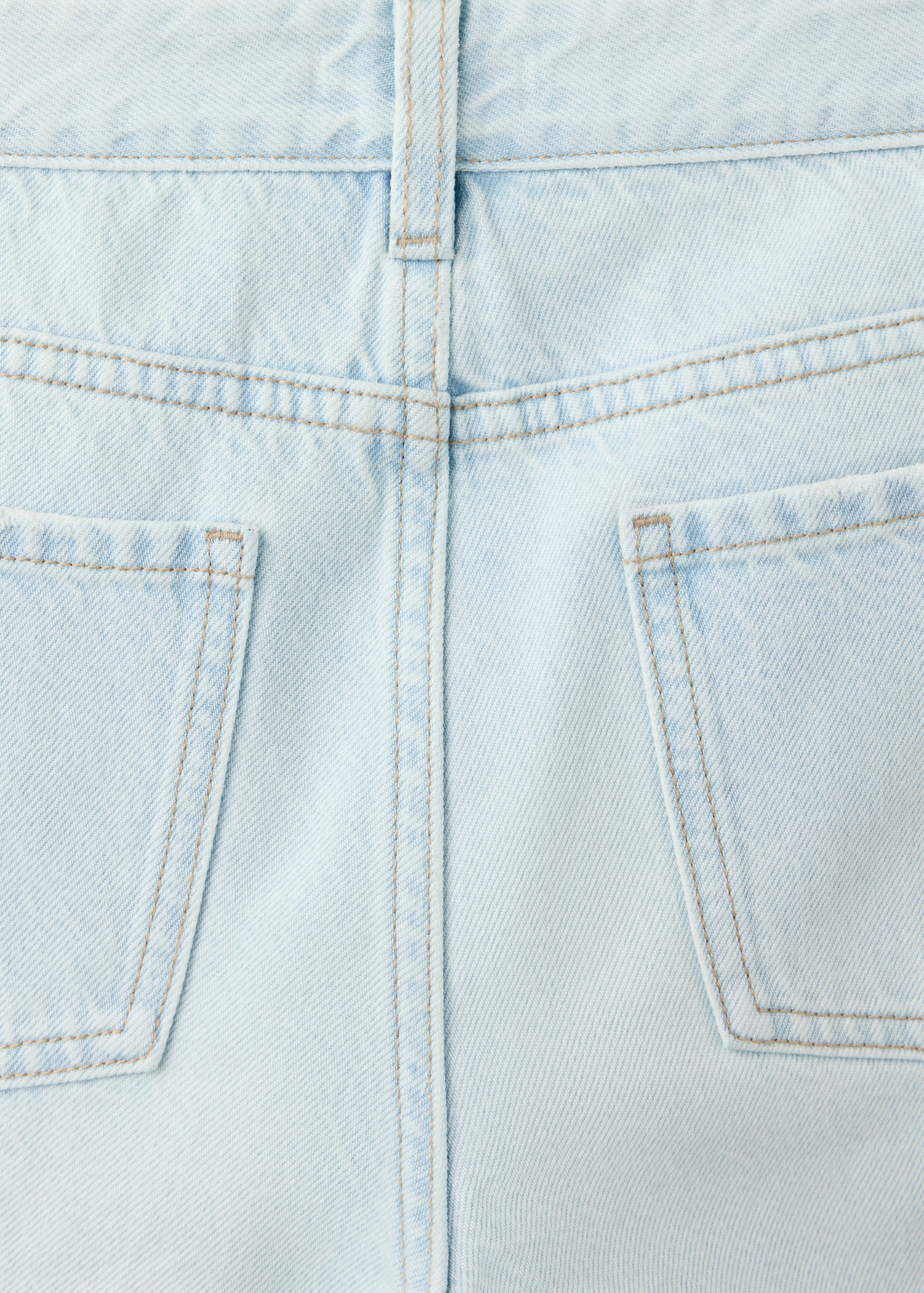 Crossed straight jeans - Details of the article 0