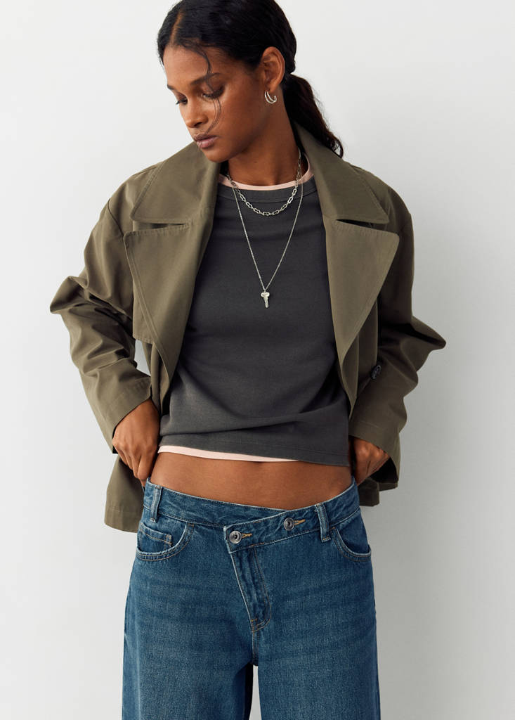 Crossed straight jeans - thumbnail 2