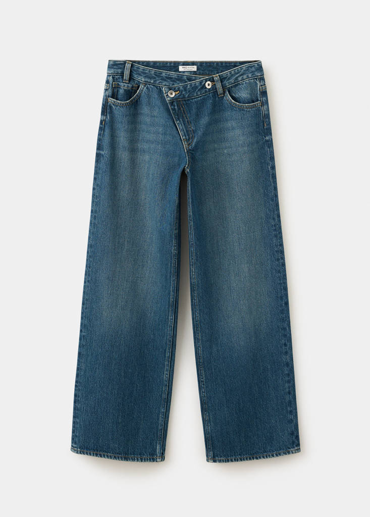 Crossed straight jeans - thumbnail 4