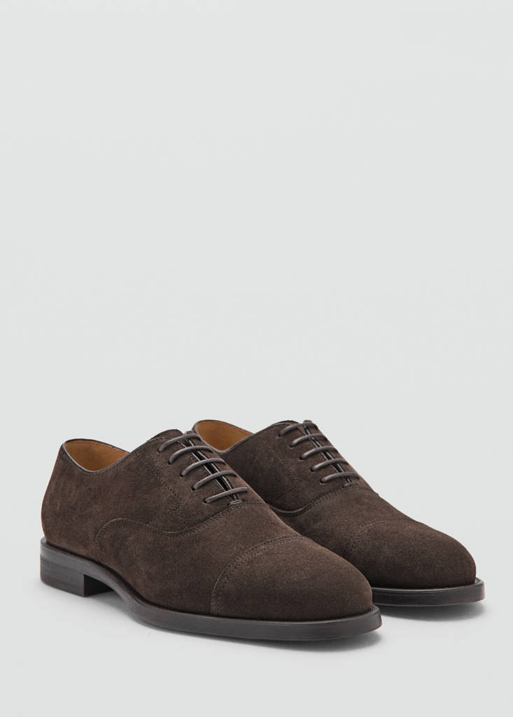 Leather suit shoes — Chocolate