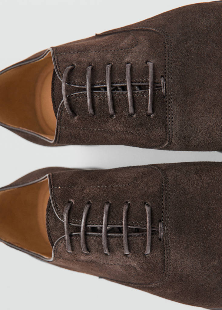Leather suit shoes — Chocolate
