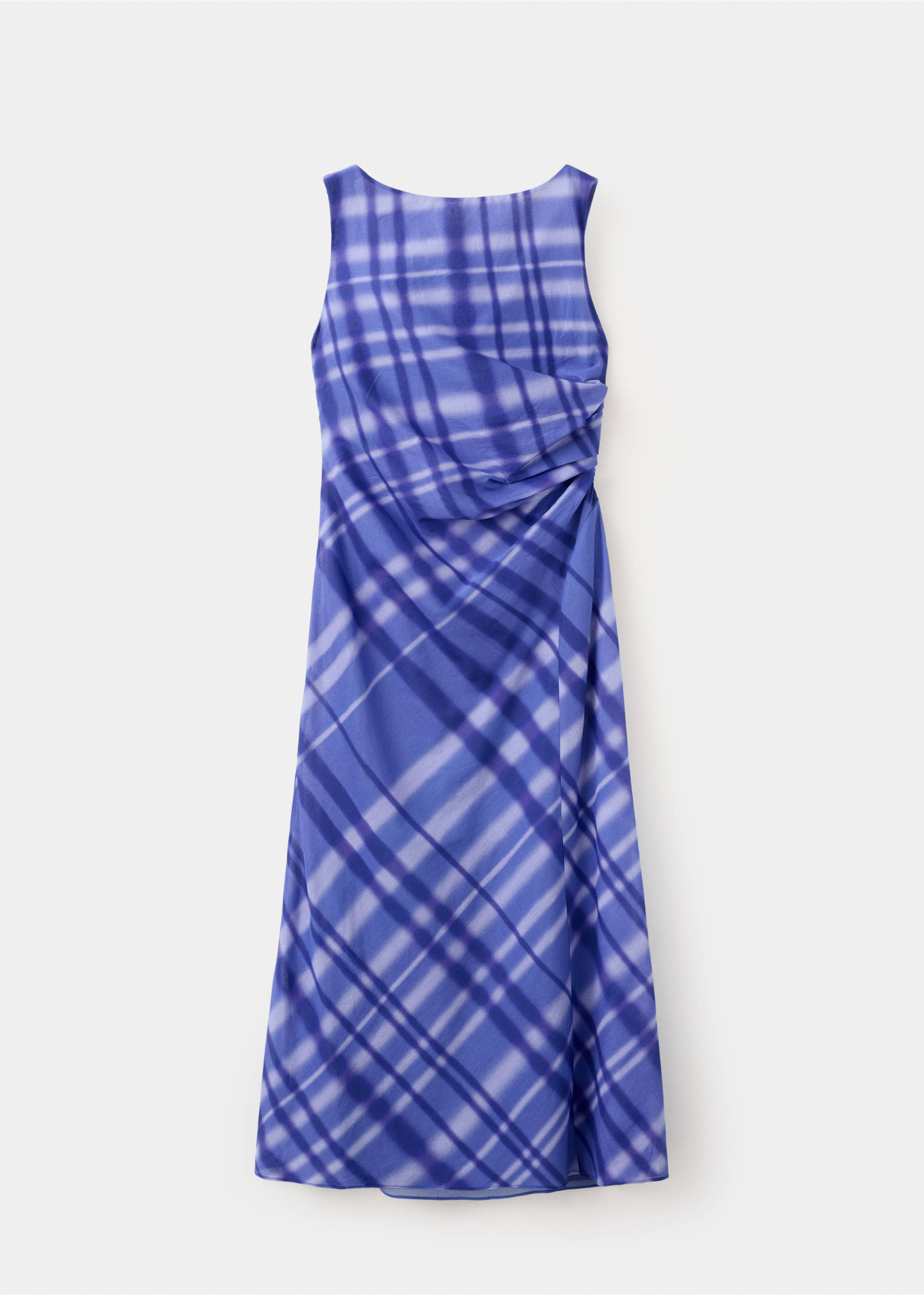 Vestido 100% algodón estampado - Artículo sin modelo, Azul. Ref: 37041463-00.