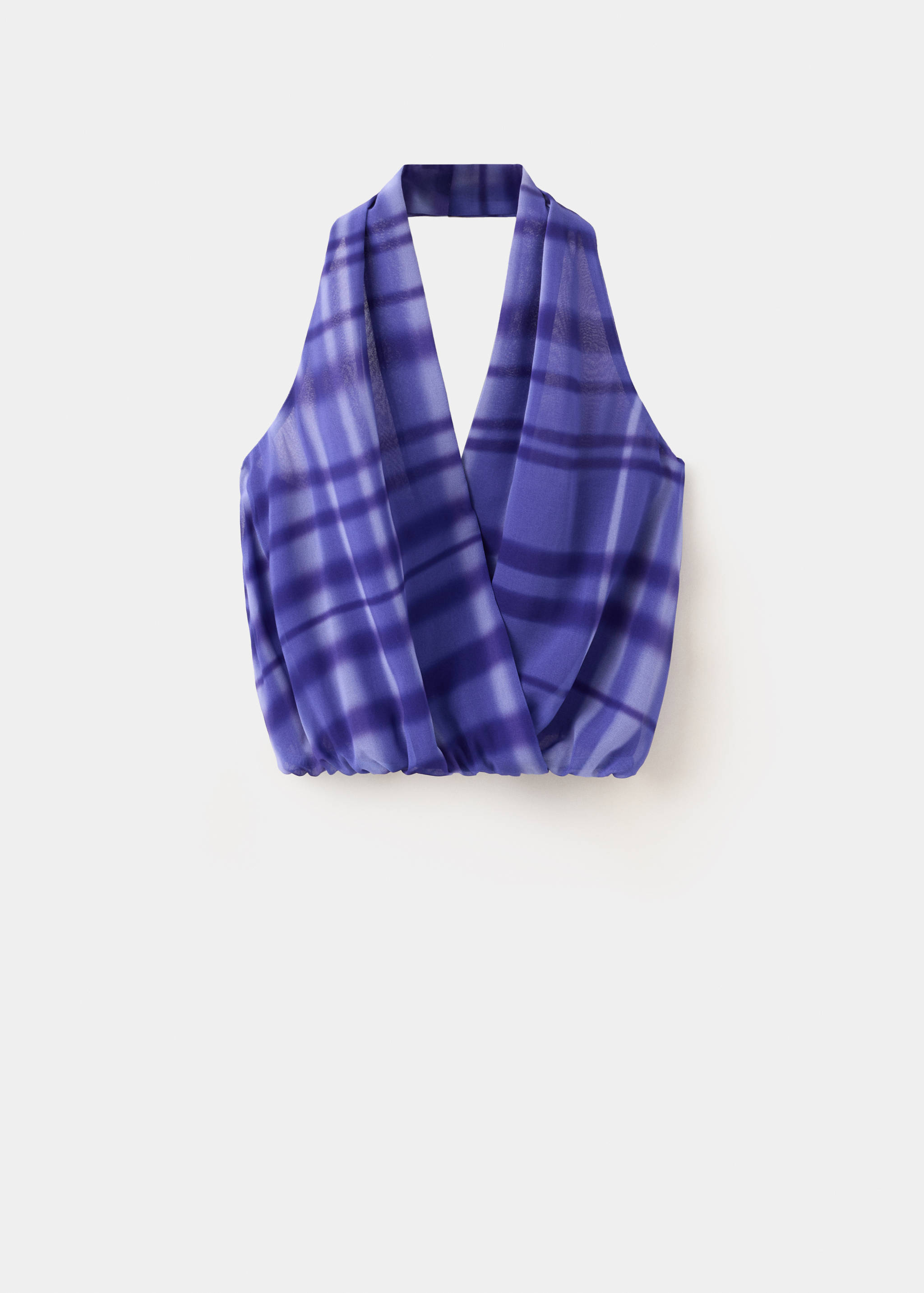 Halter-neck printed top - Article without model