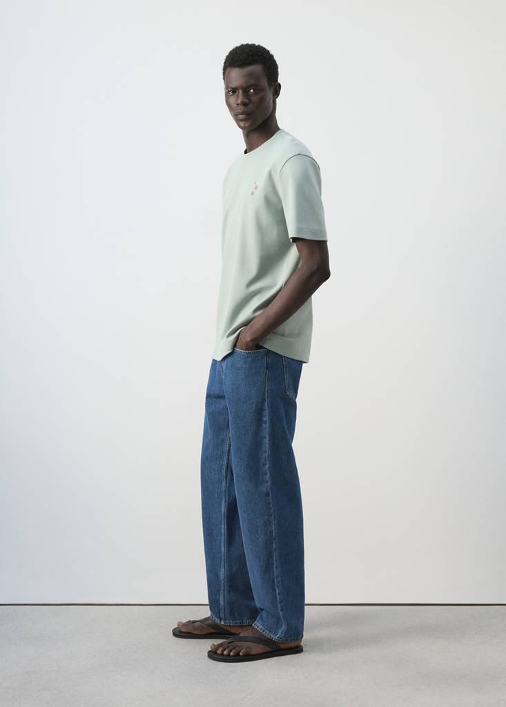 100% cotton t-shirt with embroidered detail - thumbnail 5