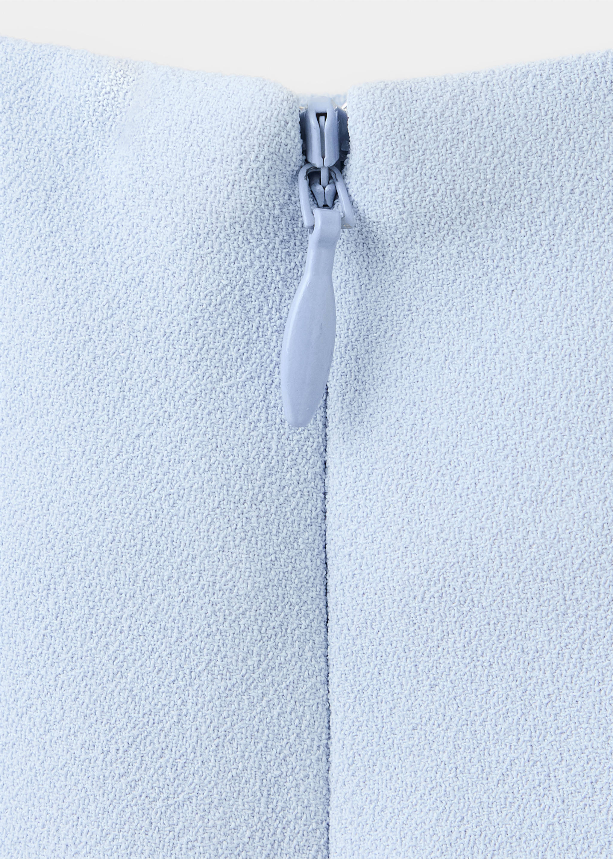 Straight shorts with lace detail - Details of the article 0, Sky Blue. Ref: 37041467-00.