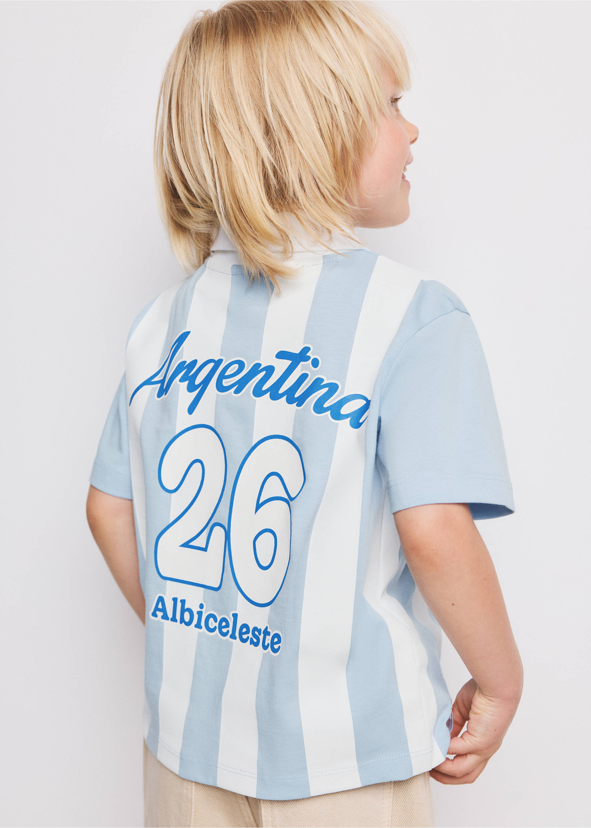 Argentina Football Shirt - Details of the article 1, Sky Blue. Ref: 37041468-00.