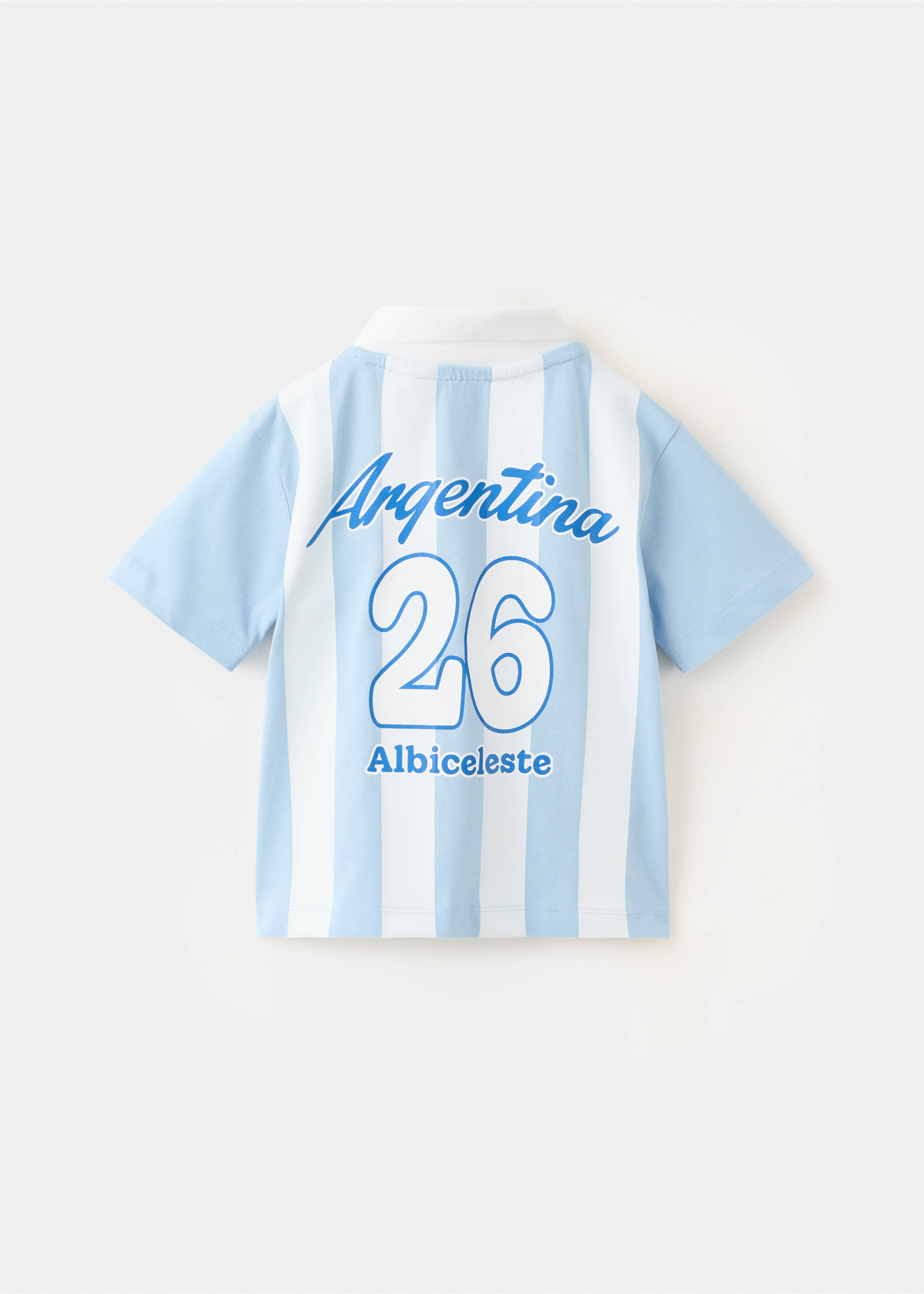 تيشيرت منتخب الأرجنتين لكرة القدم - الجهة الخلفية للمنتج, أزرق سماوي. Ref: 37041468-00.