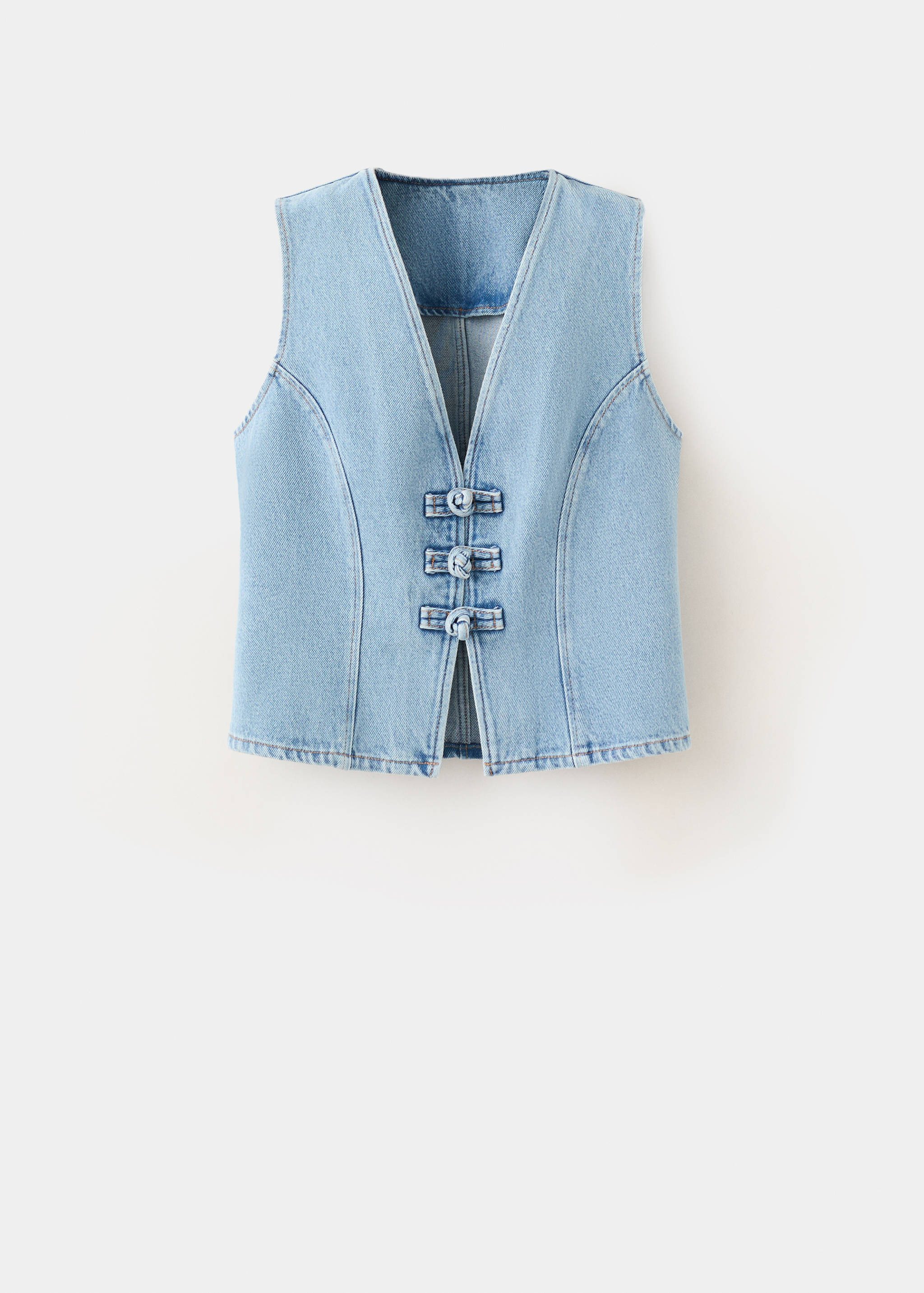 Top denim alamares - Artículo sin modelo