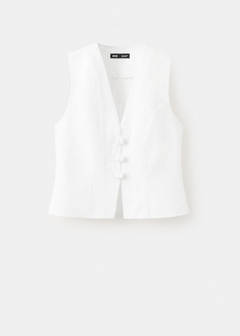Toggle denim top with frogs — White 6