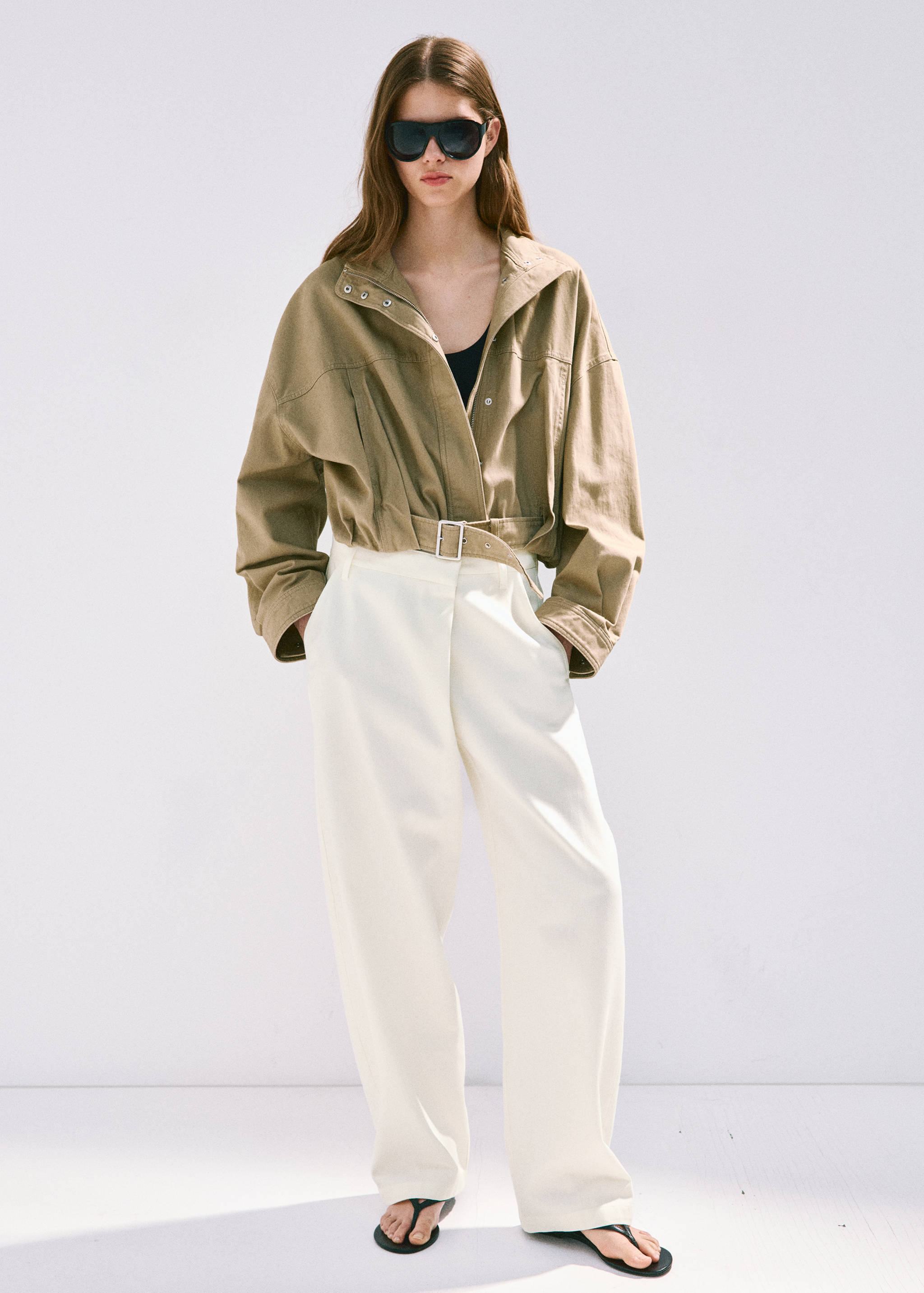 Asymmetrische Baumwollhose - Allgemeine Ansicht
