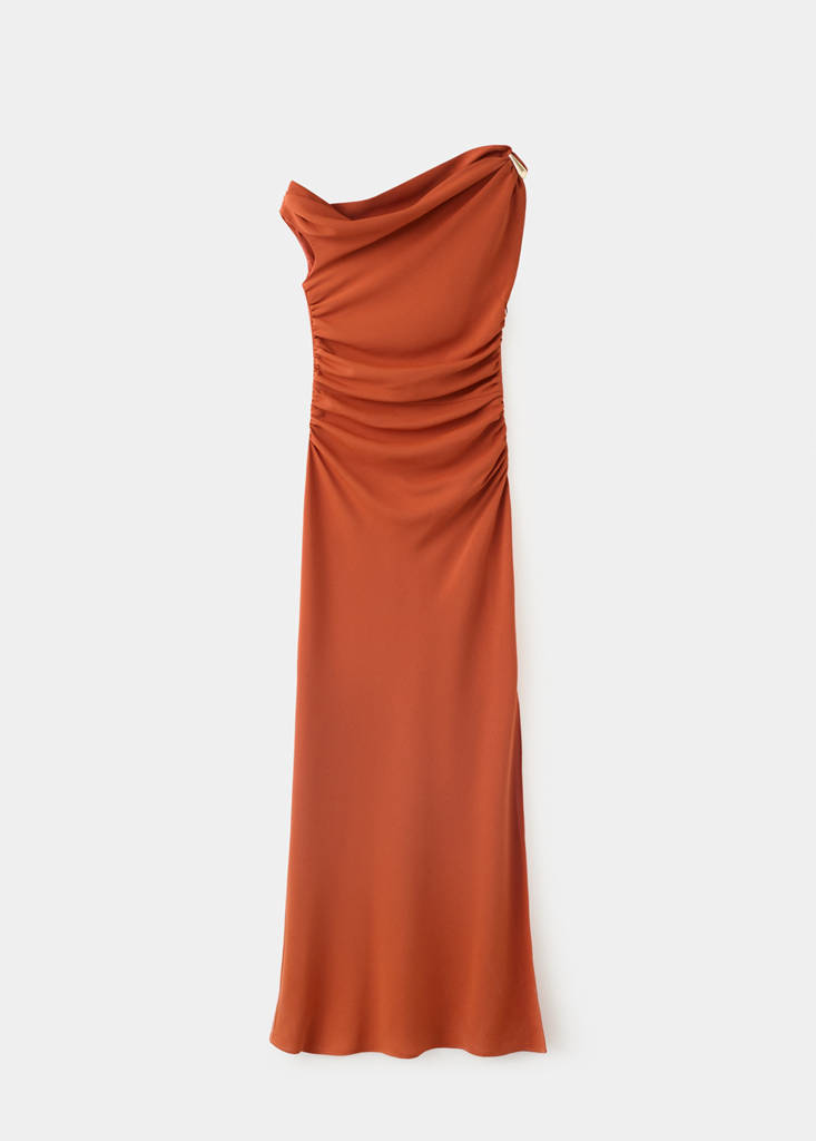 Asymmetrical pleated dress - thumbnail 4