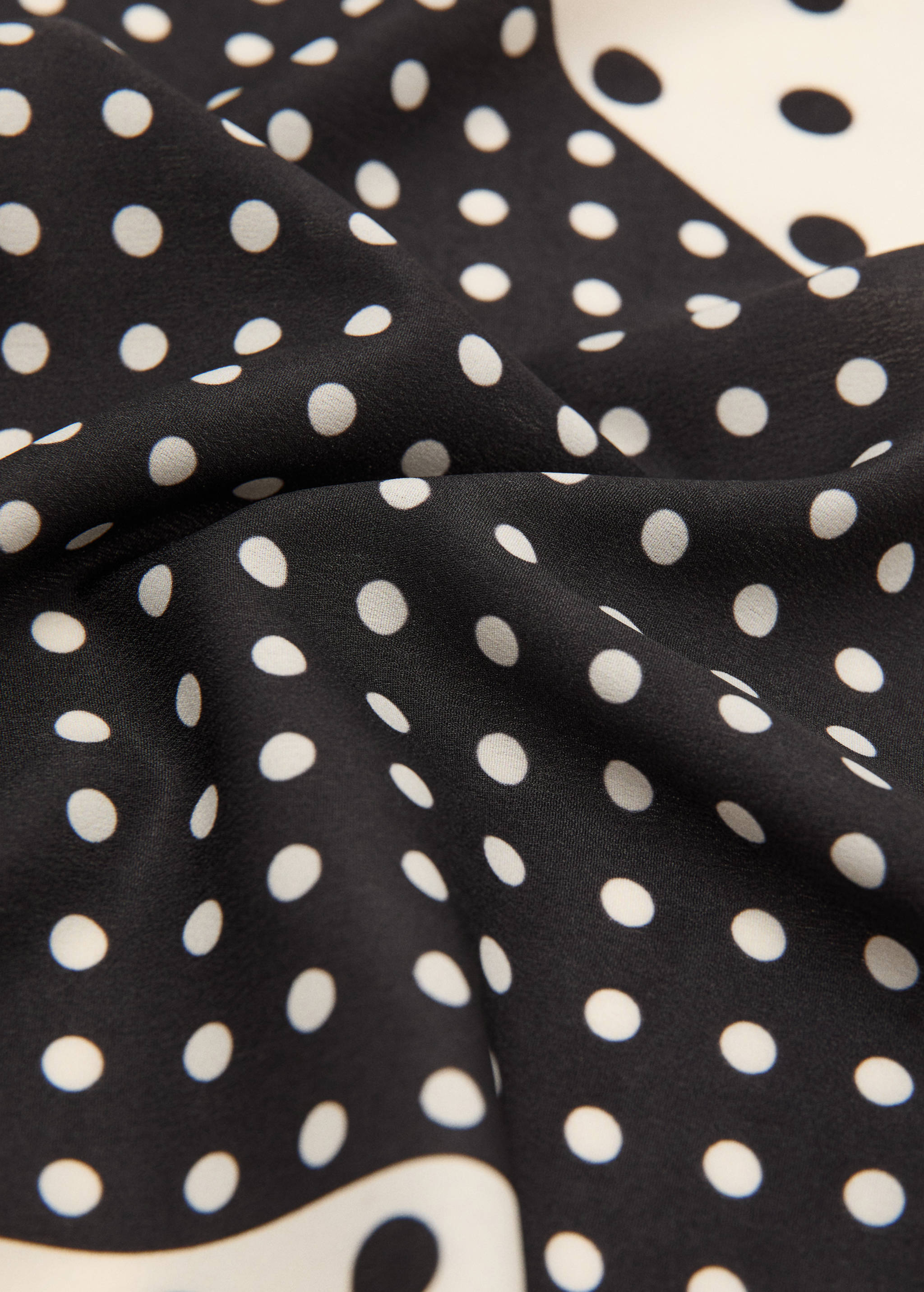 Satin check-print scarf - Medium plane