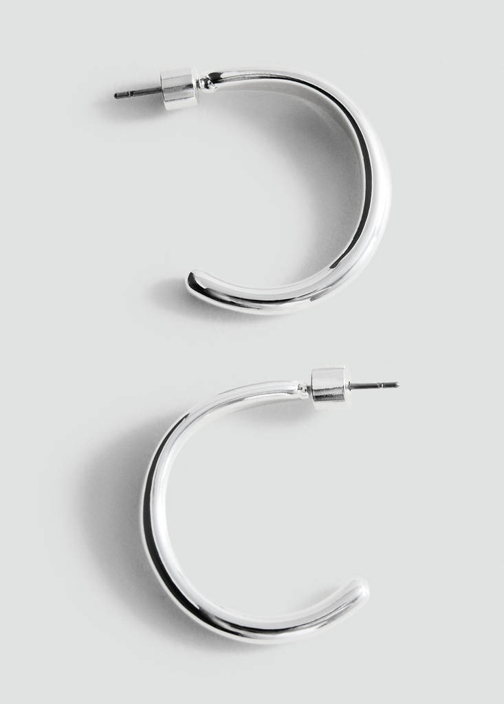 Hoop earrings — Silver