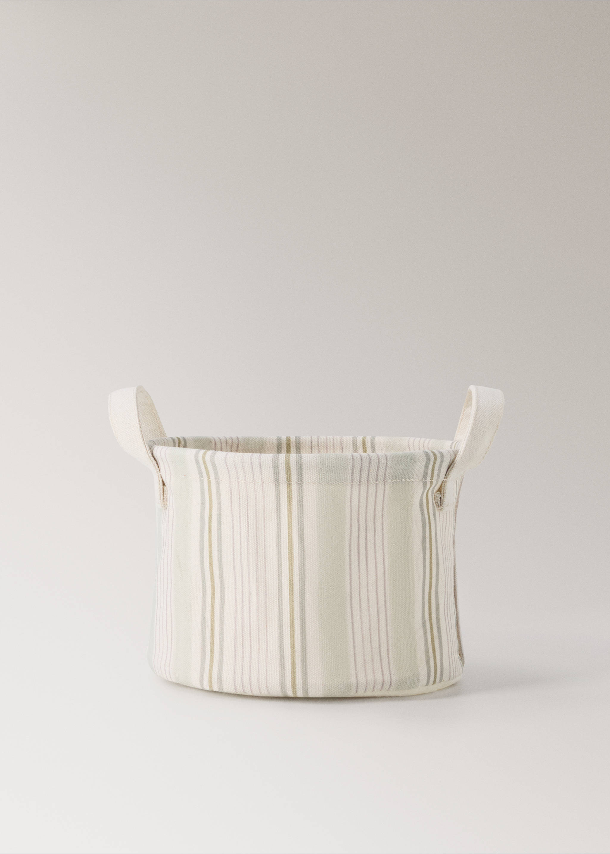 100% cotton multi-stripe basket - Article without model, Russet. Ref: 37041486-00.