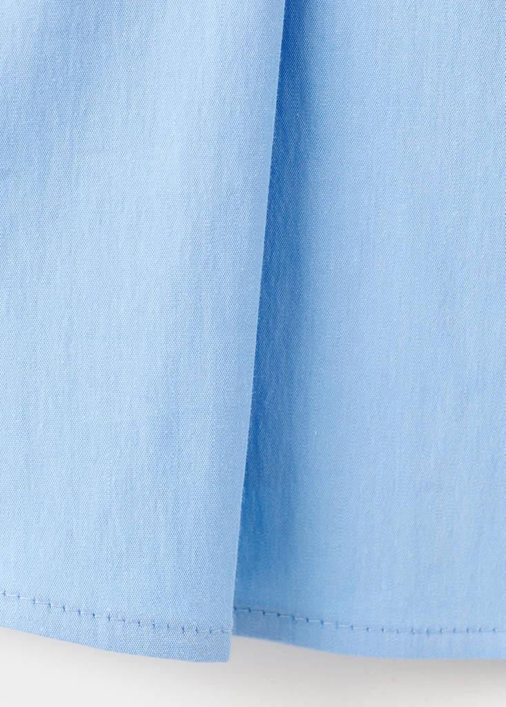 Fitted short-sleeved shirt — Sky Blue