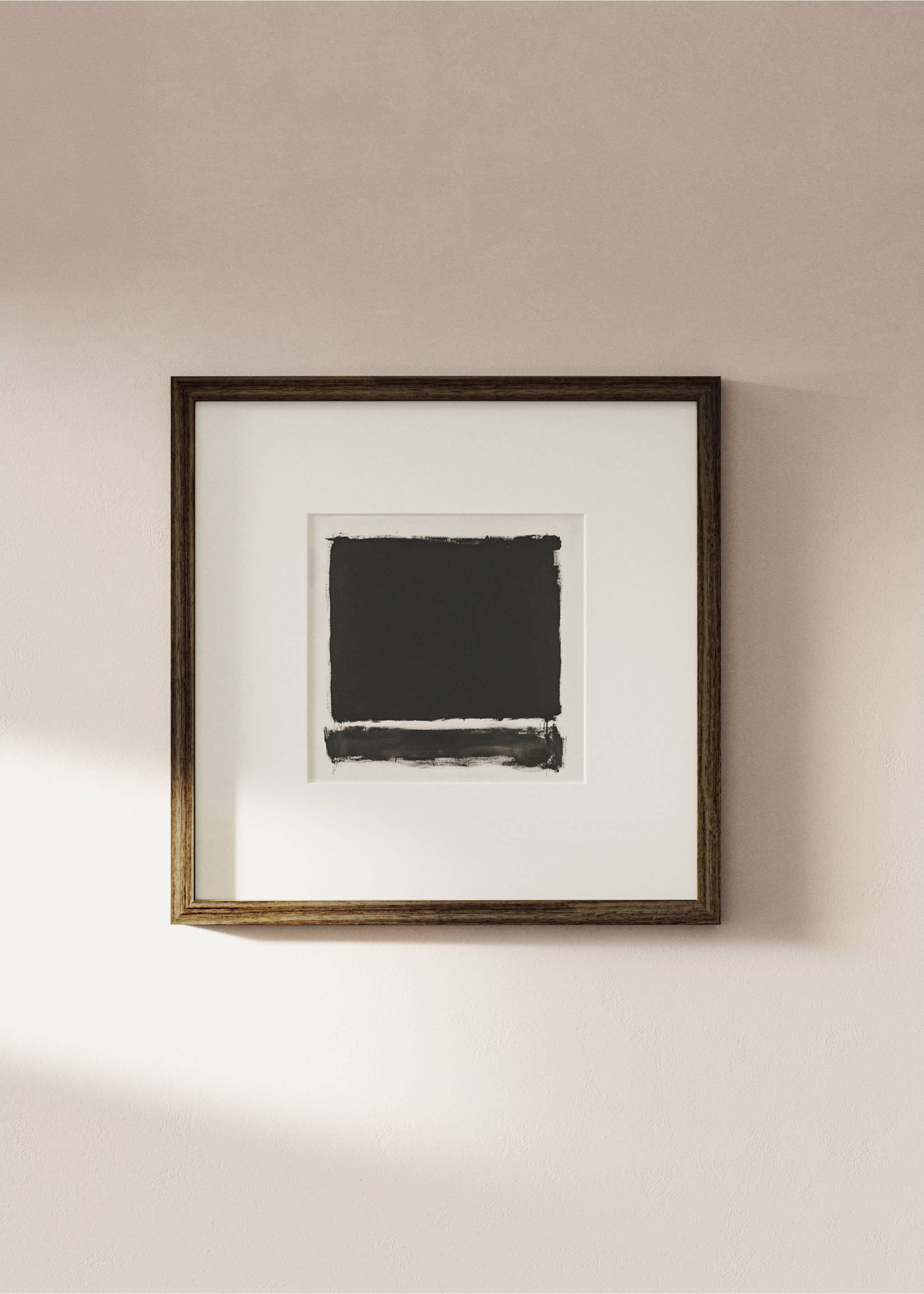 Abstract art canvas - General plane, Black. Ref: 37041488-00.
