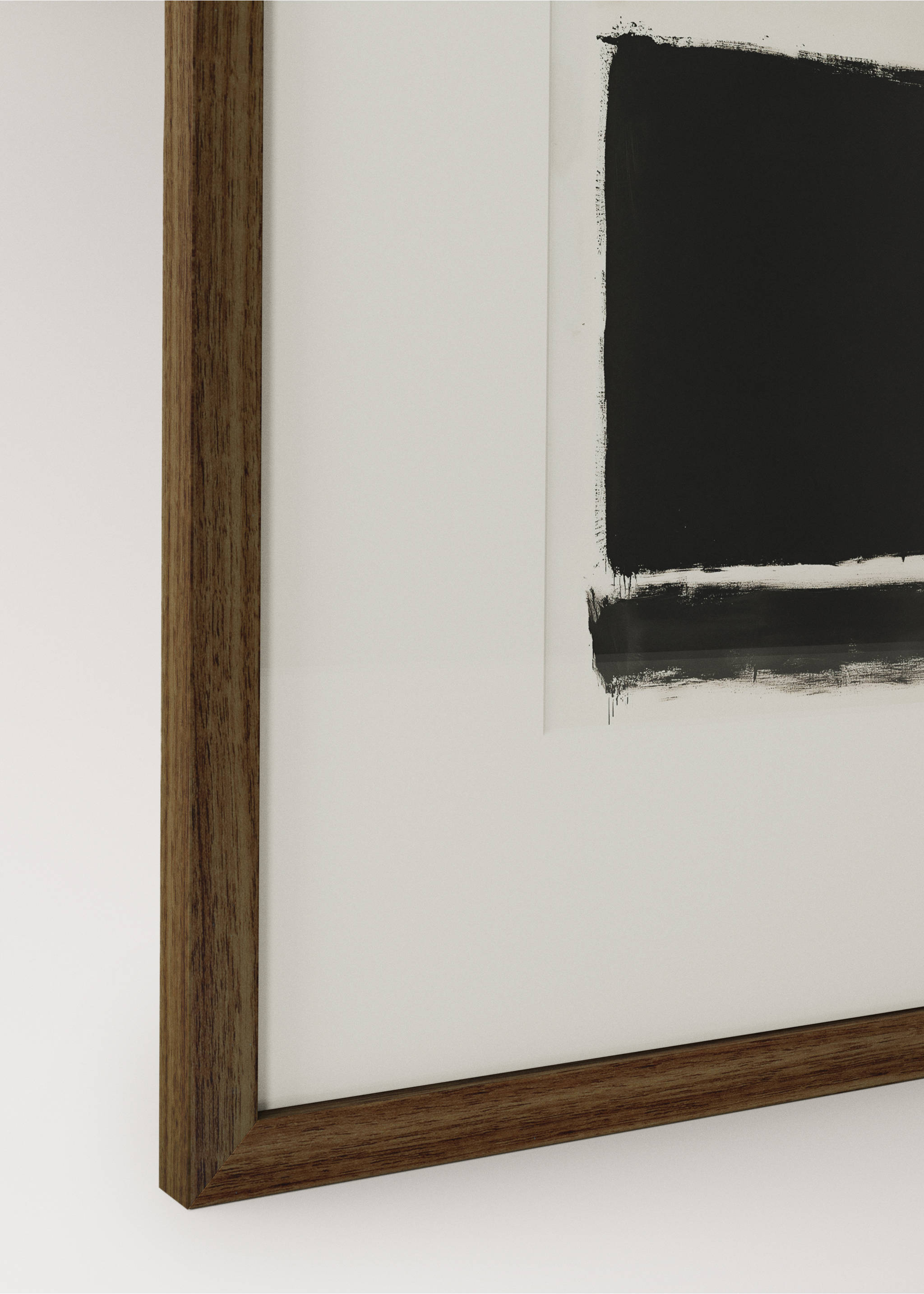 Abstract art canvas - Details of the article 1, Black. Ref: 37041488-00.