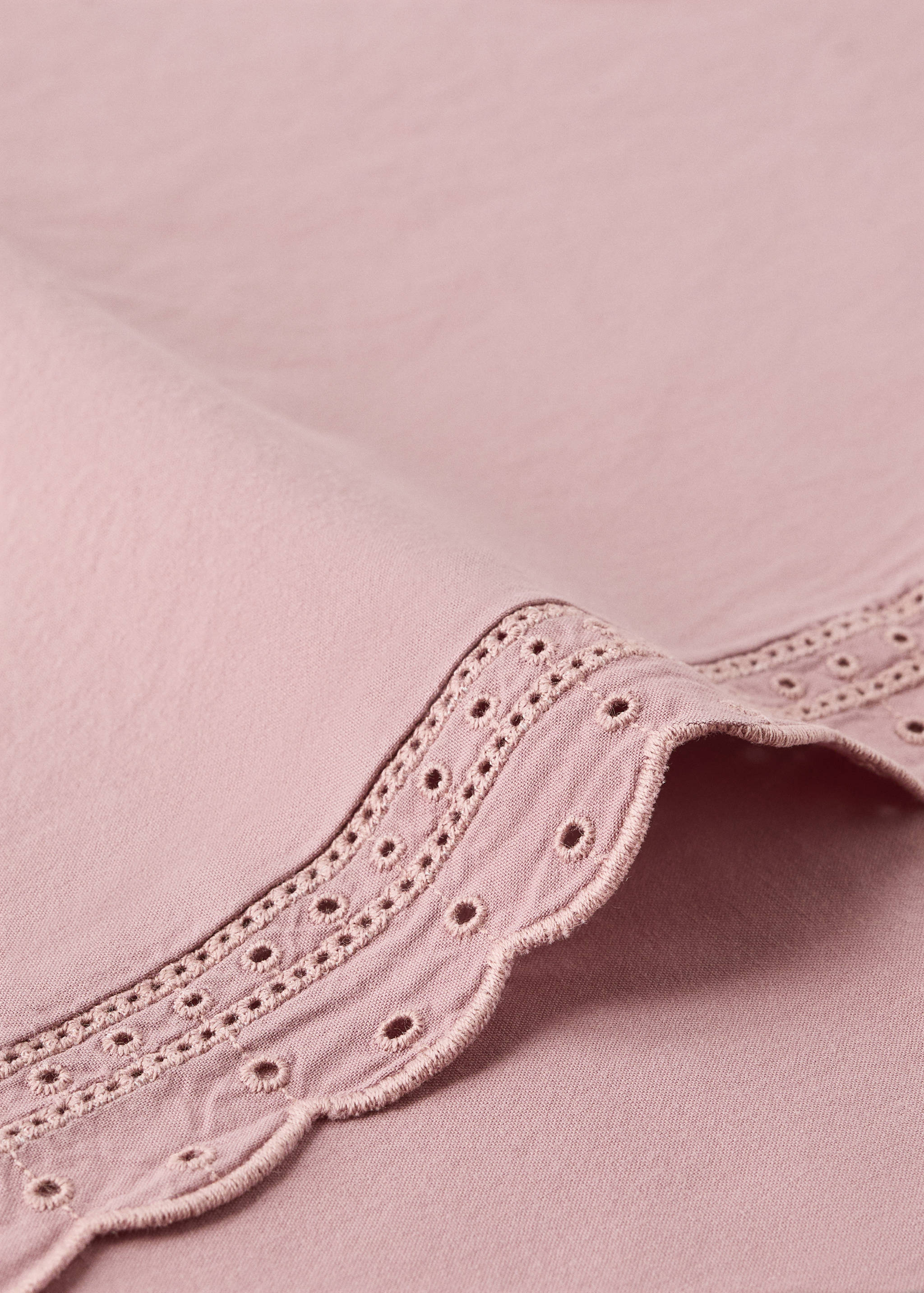 Children's cotton percale pillowcase with lace trim  45x110cm - Данни за артикула 2