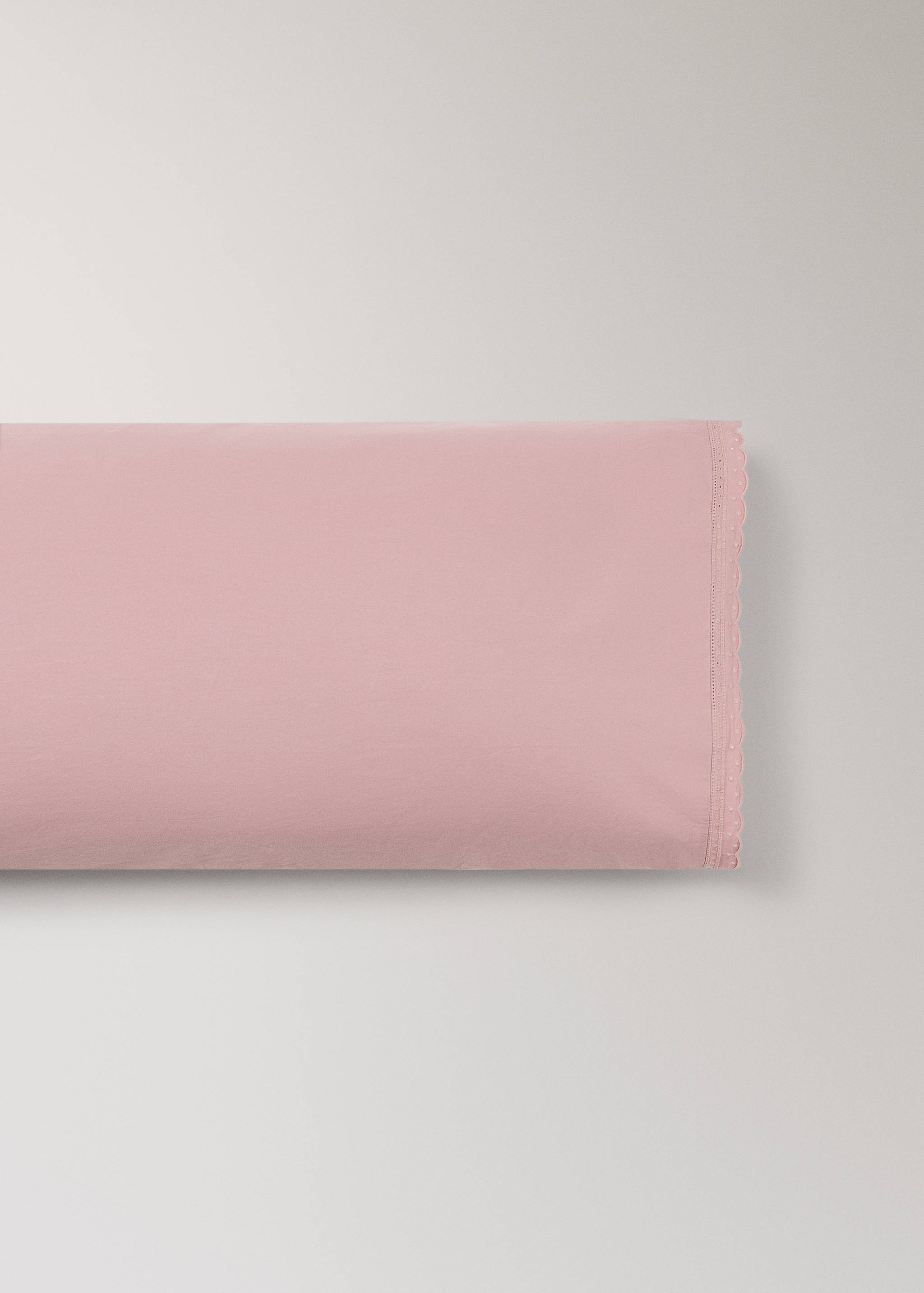Children's cotton percale pillowcase with lace trim  45x110cm - Артикул без модел