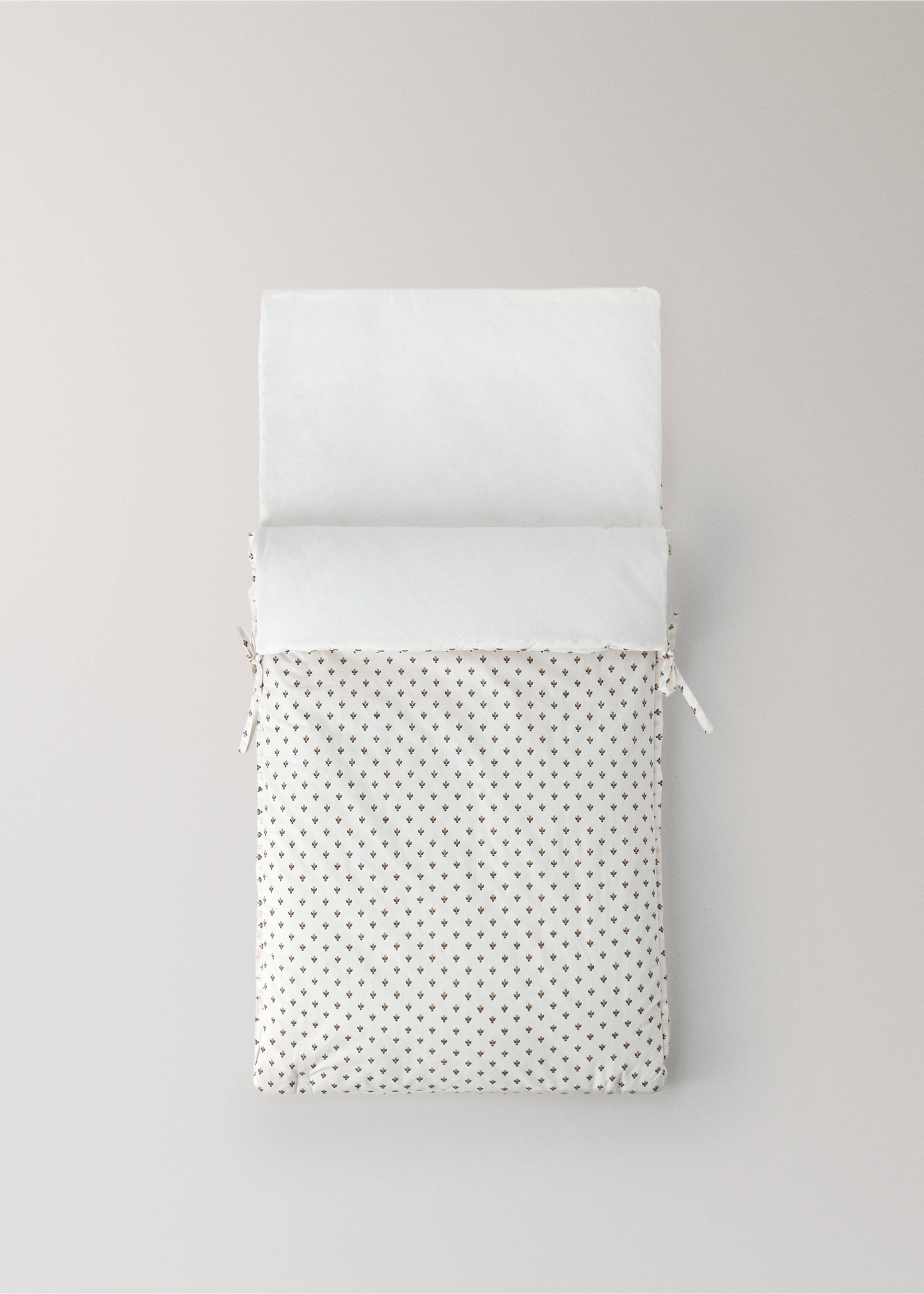 Printed cotton carry bag for baby walks - Article without model, Khaki. Ref: 37041492-00.