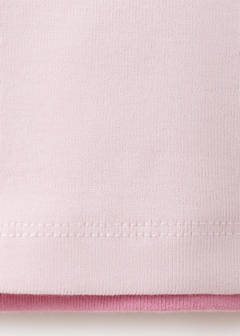 Two-tone contrast T-shirt — Pink 7