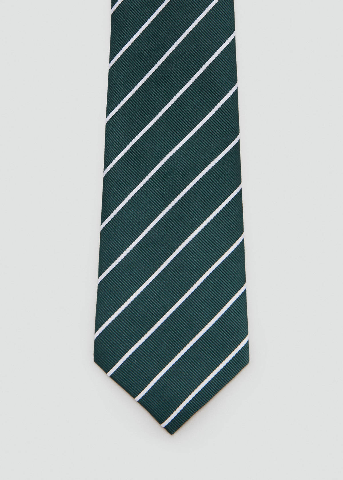 Striped tie — Green