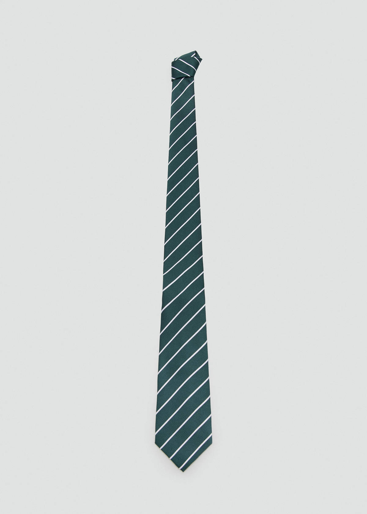 Striped tie — Green