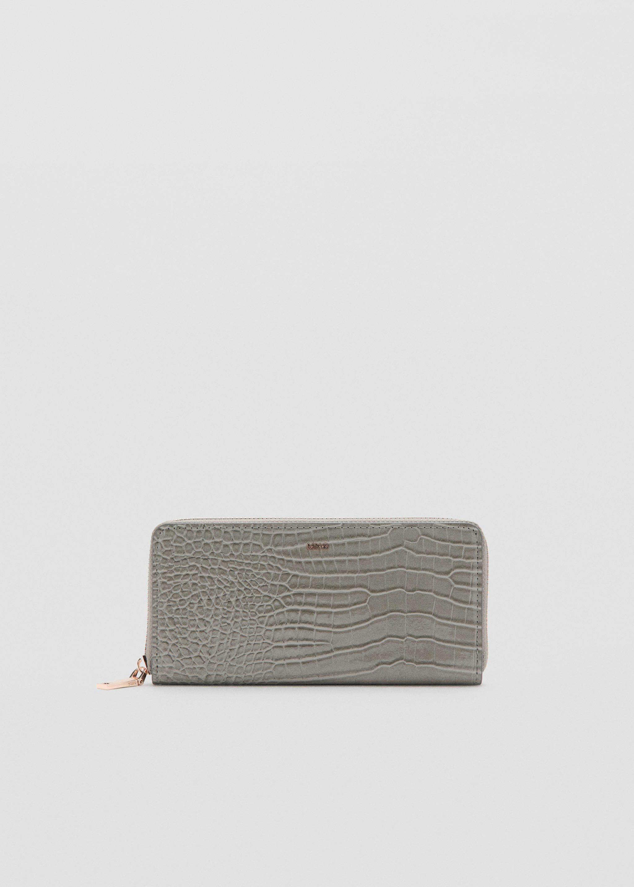 Large croc-effect wallet - Article without model