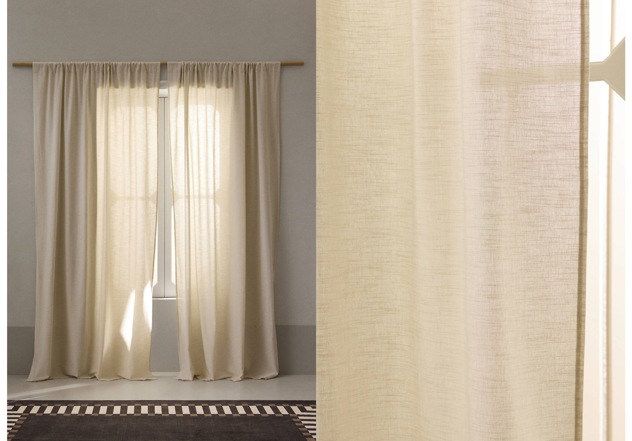 Tenda 100% cotone - Piano panoramico
