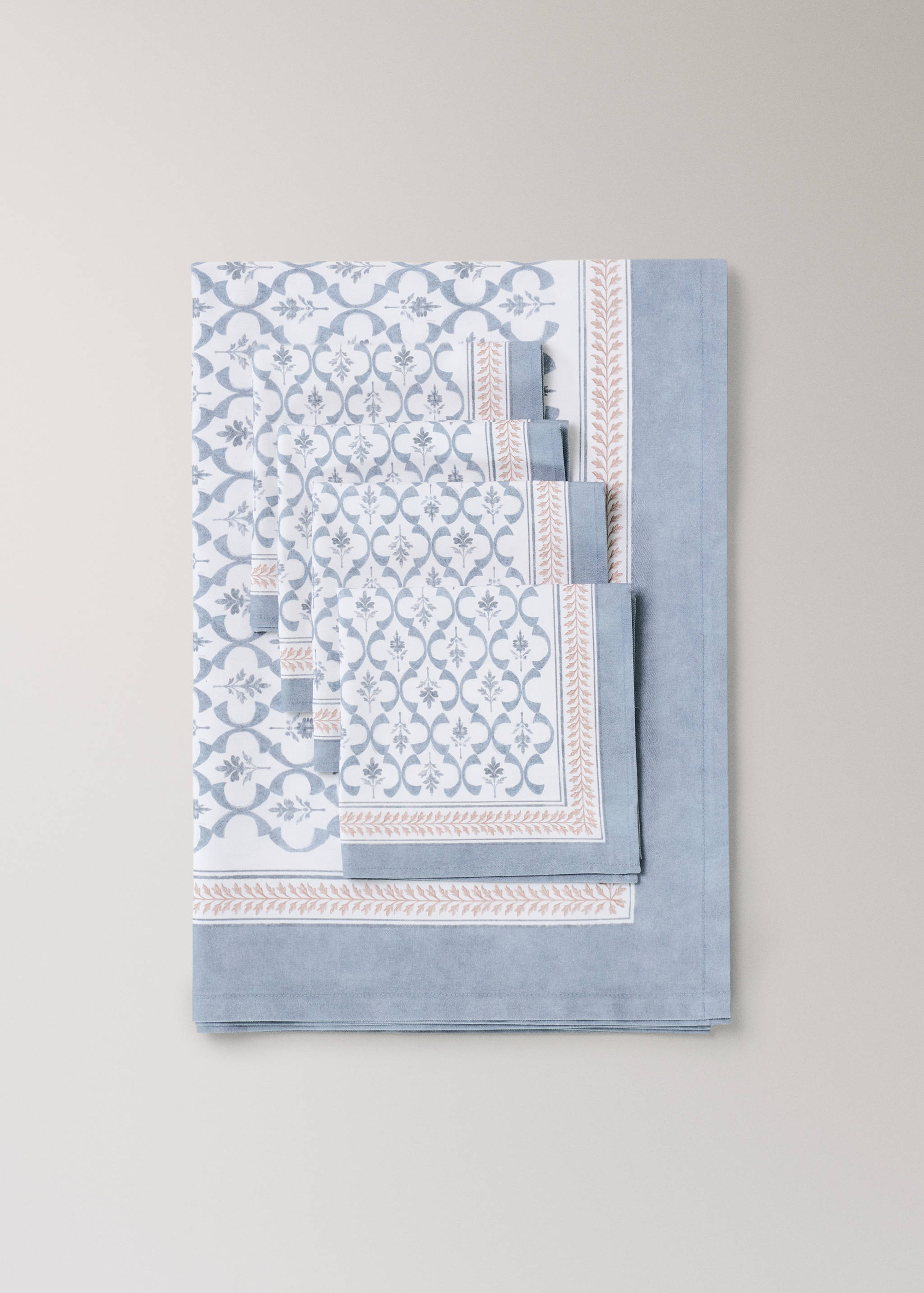 Lattice print cotton napkins - Details of the article 3