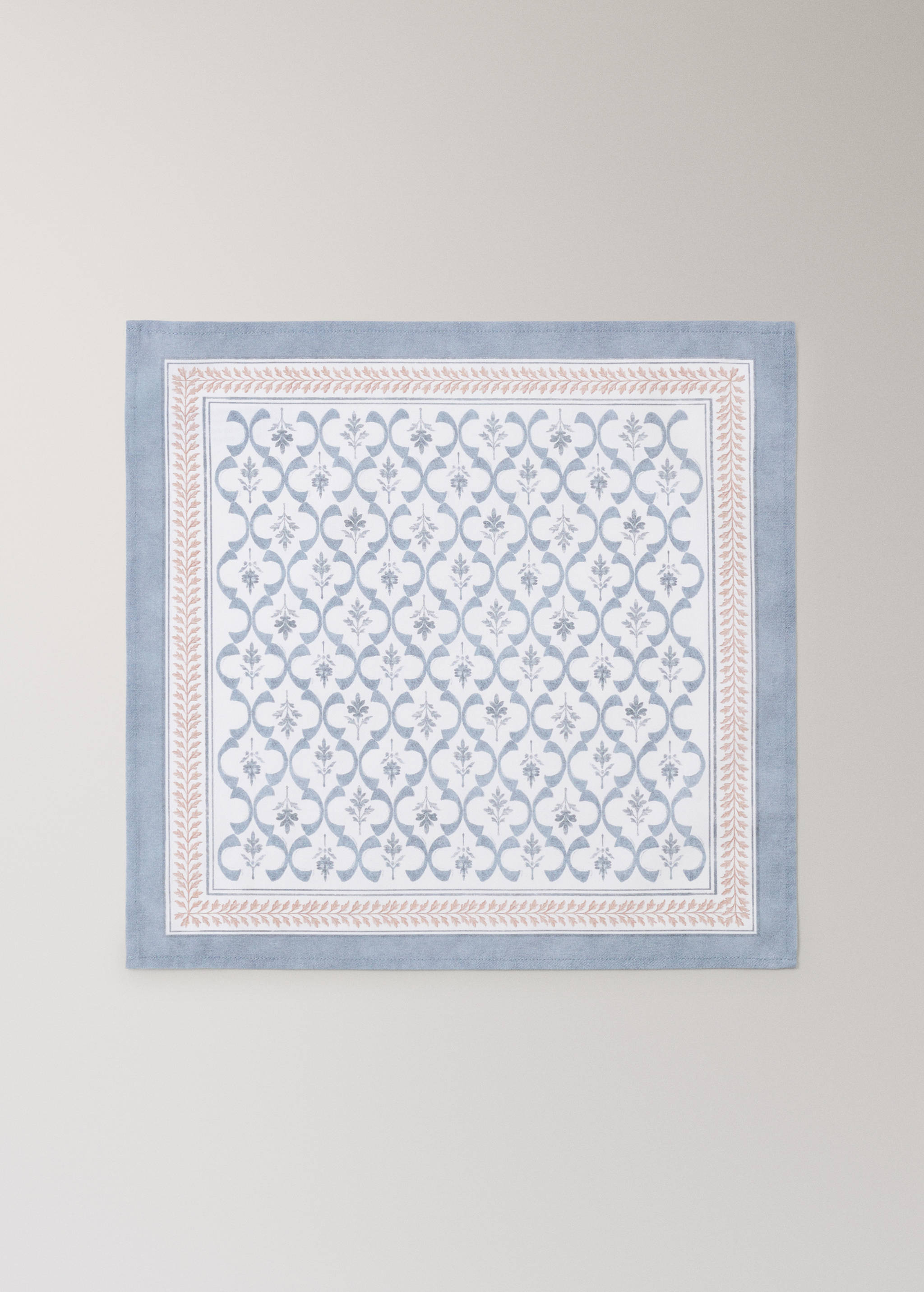 Lattice print cotton napkins - Article without model