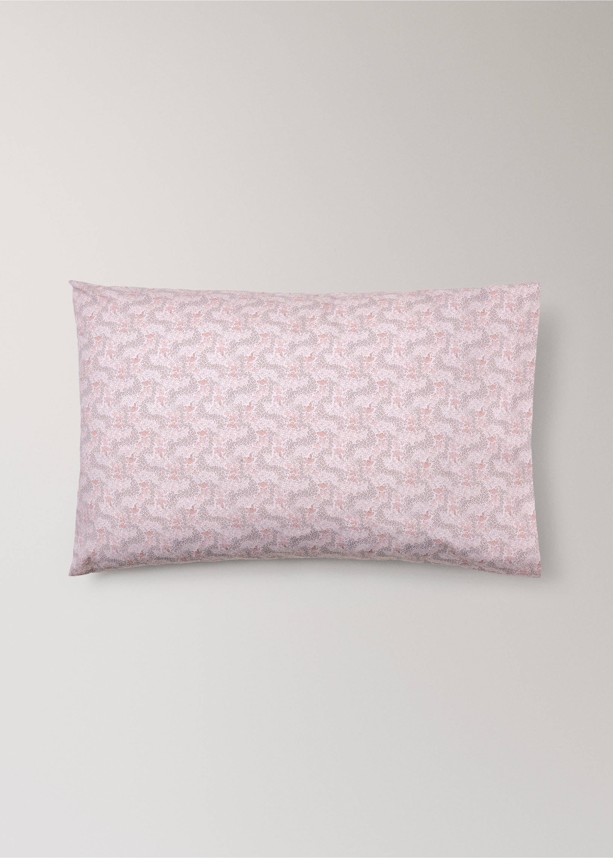 Floral print kids' pillowcase 50x75 cm - Article without model, Nude. Ref: 37041525-00.