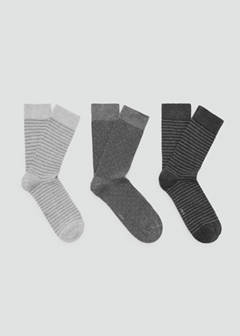 3 pack mixed socks — Grey 1