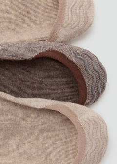 3-pack of invisible socks — Sand 3