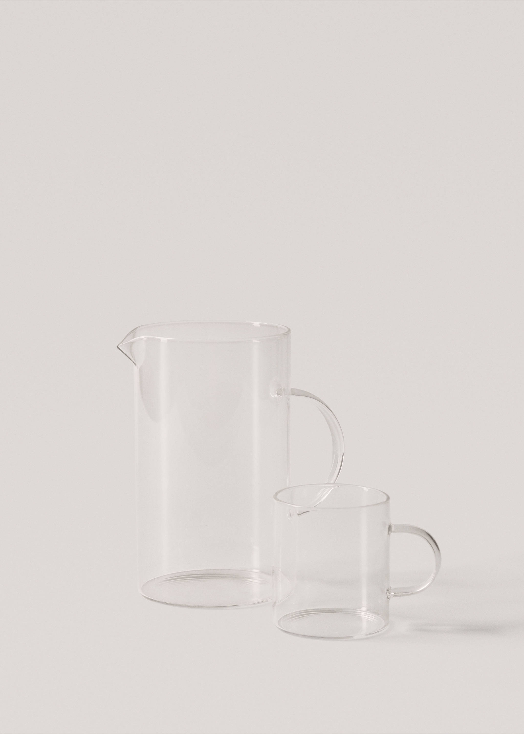 Tasse à espresso en borosilicate anse - Détail de l'article 3, Gris glacé. Ref: 37041549-00.