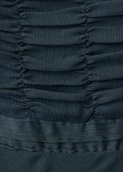 Strappy dress with gathered panel — Charcoal 7