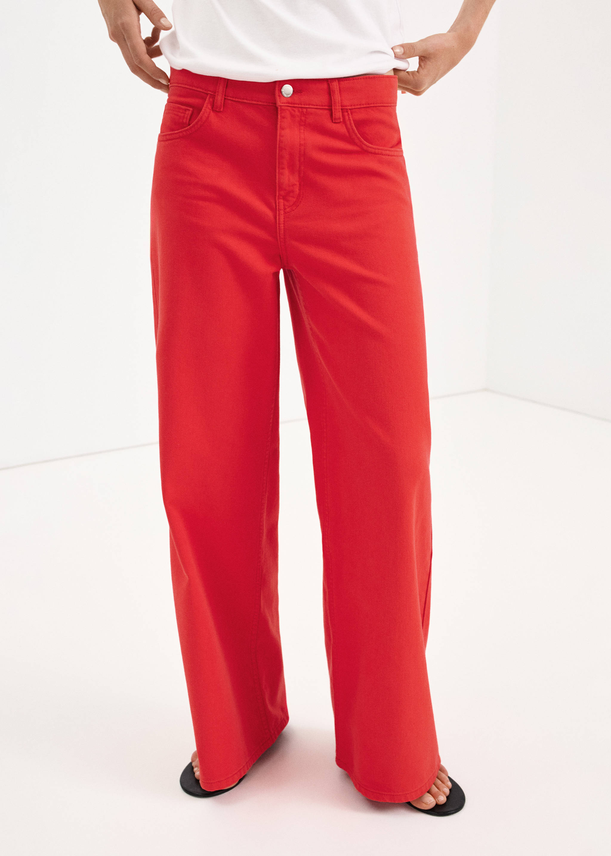 Low-rise wideleg jeans - Medium plane