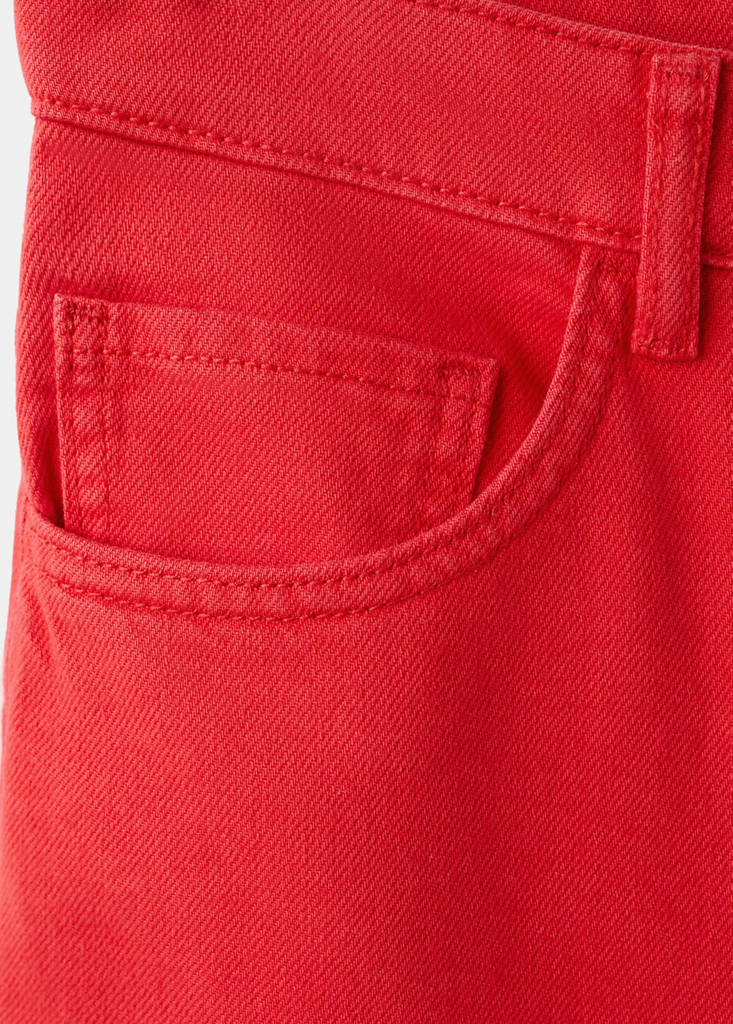 Low-rise wideleg jeans — Red