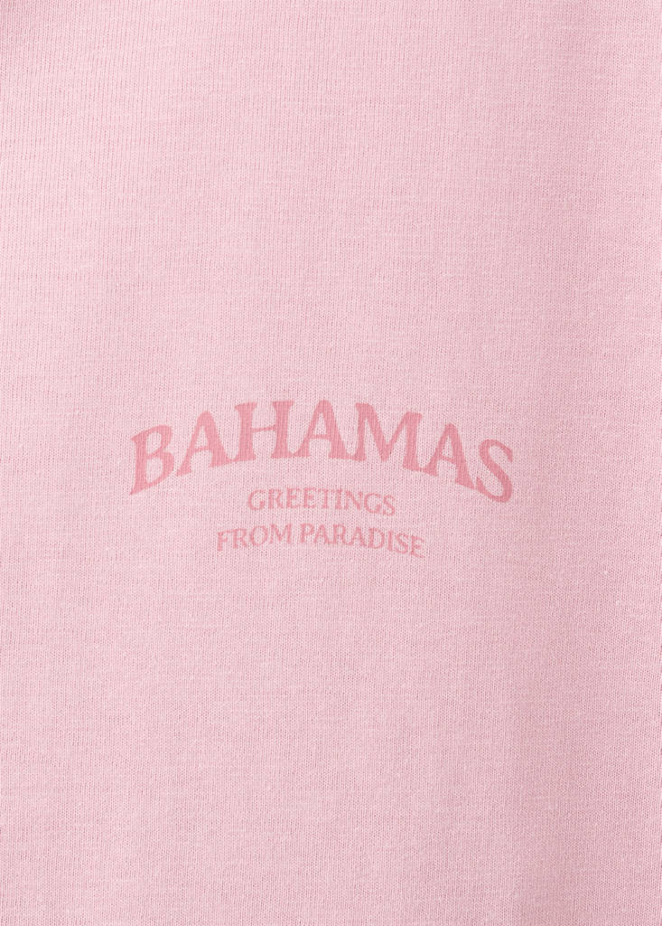 Printed cotton-blend t-shirt — Pastel Pink