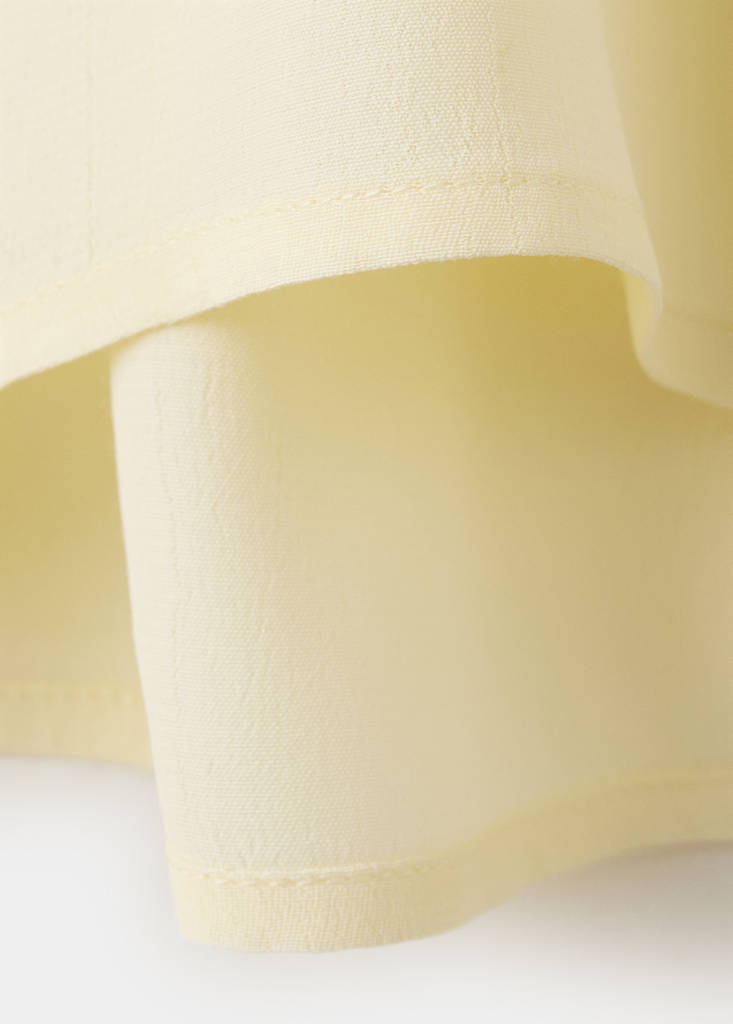 Halter top with ring detail — Pastel Yellow