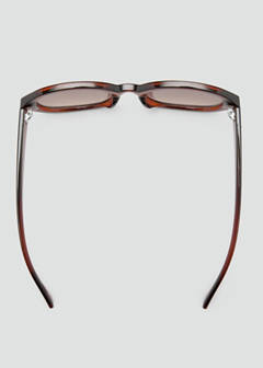 Rectangular-frame sunglasses — Brown 3