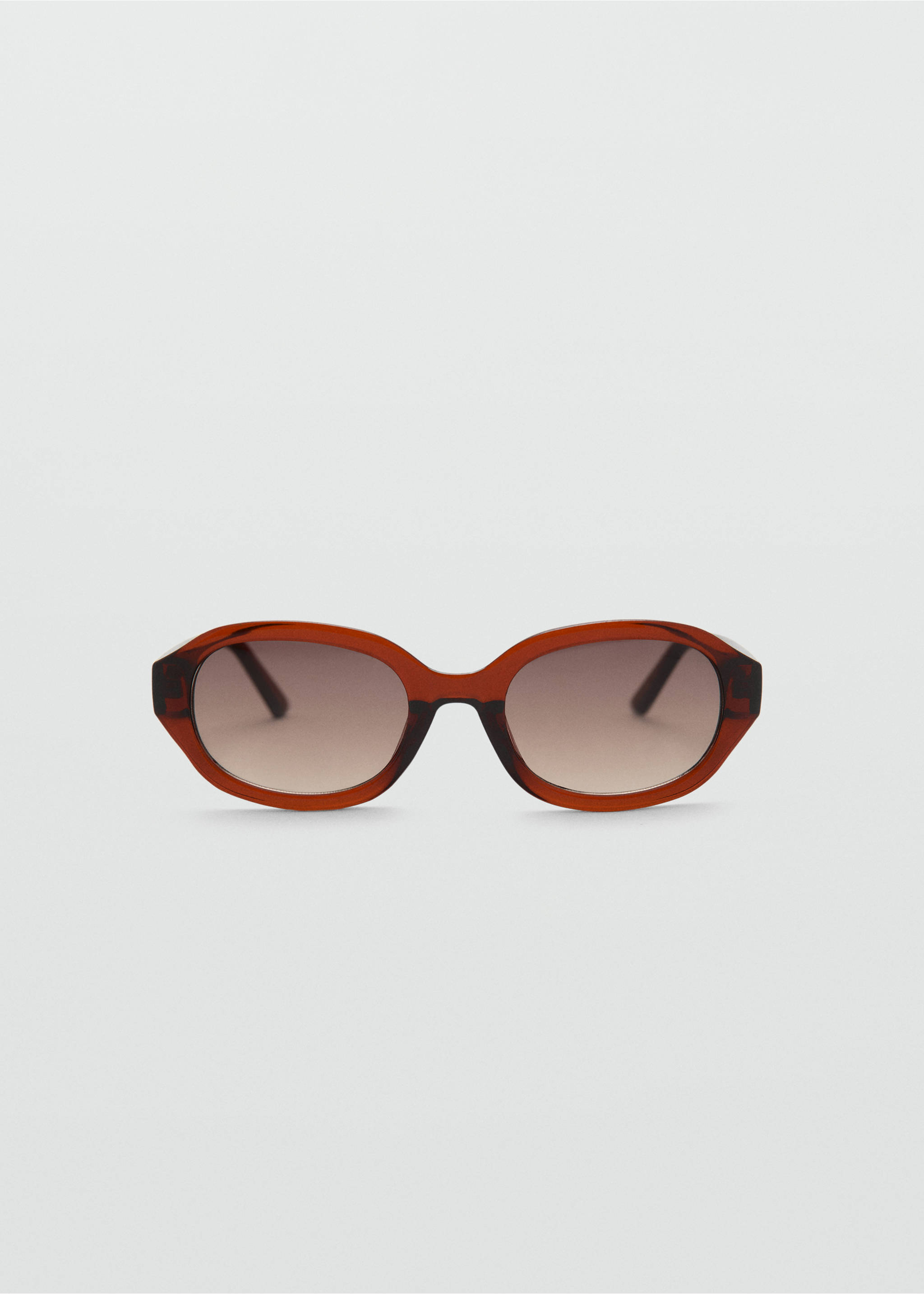 Rectangular-frame sunglasses - Article without model, Brown. Ref: 37042538-00.