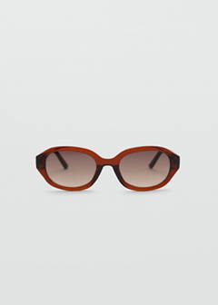 Rectangular-frame sunglasses — Brown 1
