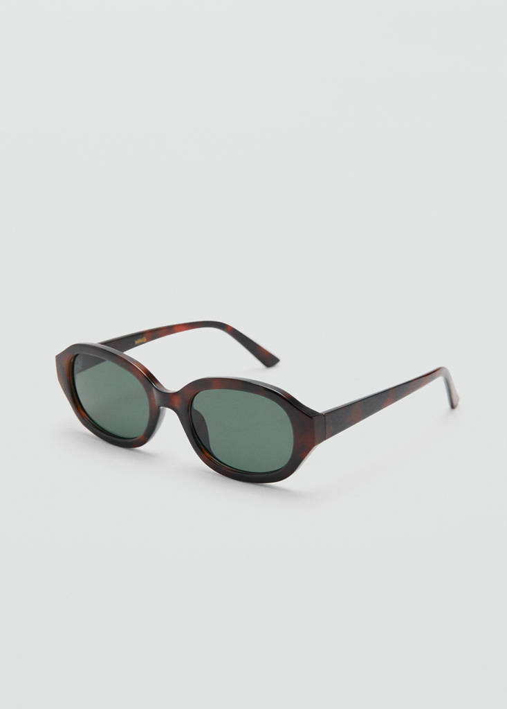 Rectangular-frame sunglasses — Chocolate